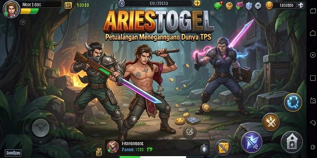 Screenshot gameplay ARIESTOGEL menampilkan aksi menegangkan dalam mode TPS.