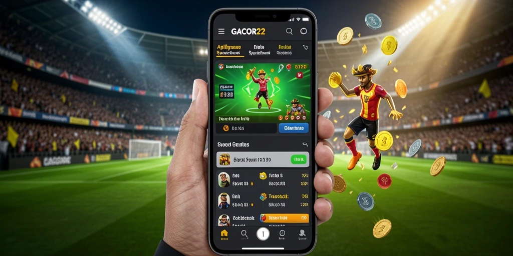 Tampilan gameplay GACOR22 yang menarik dan interaktif untuk taruhan olahraga.