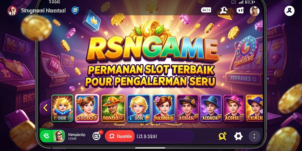 Tampilan menarik dari permainan Slot RSNGAME dengan berbagai tema.
