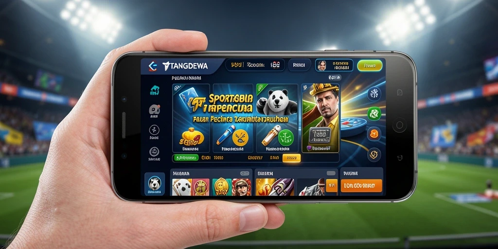Screenshot TANGANDEWA menunjukkan fitur taruhan olahraga yang beragam dan menarik.