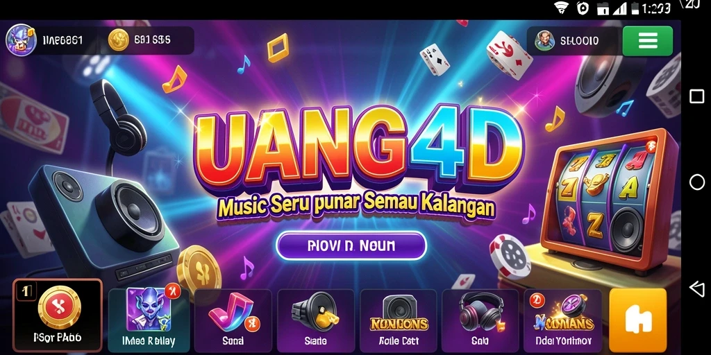 Tampilan gameplay seru dan interaktif dalam UANG4D.