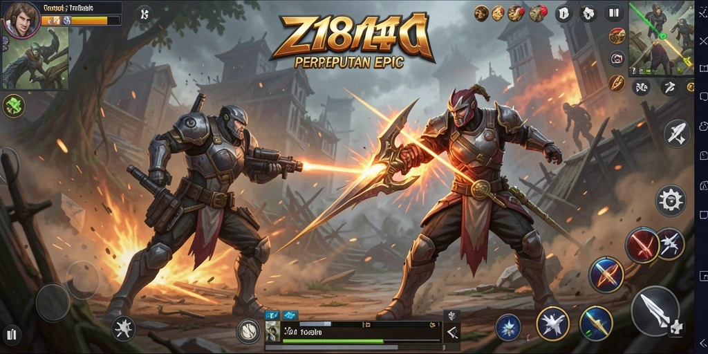 Tampilan gameplay Z18 yang menegangkan dan strategis.